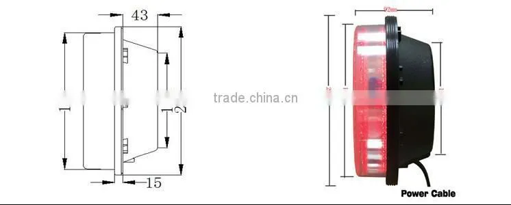 200mm red green countdown timer module