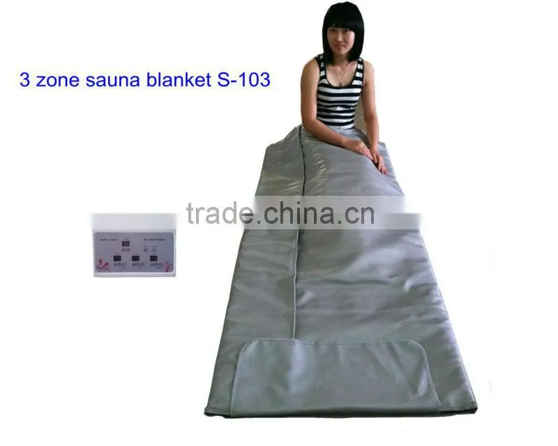 3 zone infrared thermal slimming blanket portable sauna thermal blanket for weight loss spa heated sauna blanket S-103