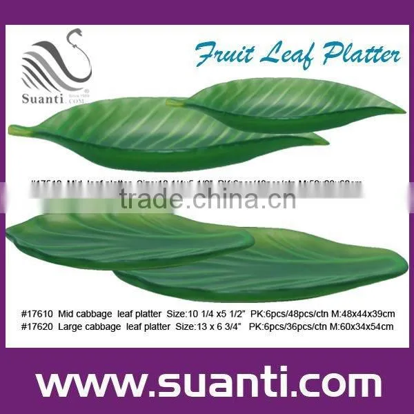 Polyresin tray for fruit