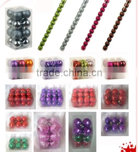 Wholesale Shatterproof Silver Splendor 4-Finish Christmas Ball Ornaments
