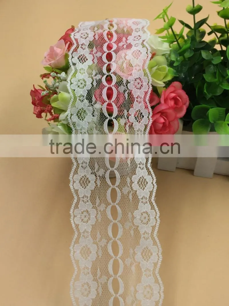 LLS008 Fancy personized white lace trim wholesale