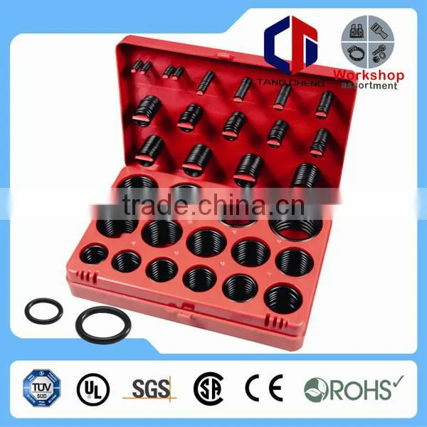 TC Rohs Certification 404pc Hardware Assorted Rubber O-Ring Flat Washers/Gaskets