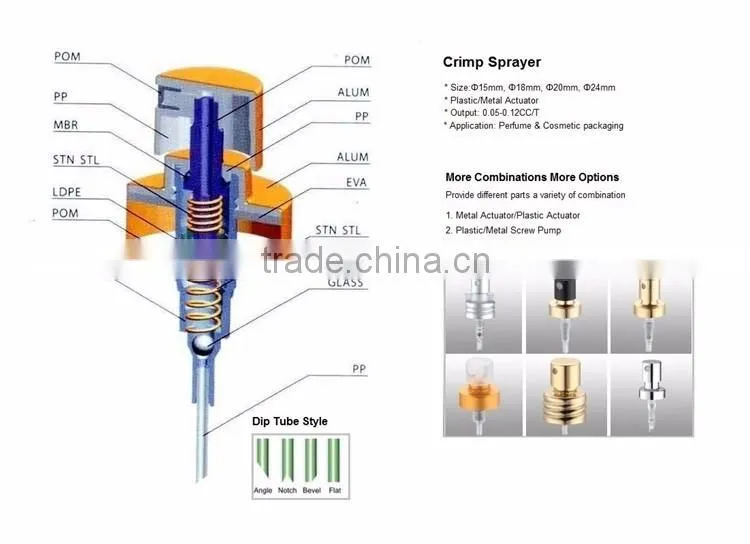 Aluminum fine mist pump sprayer with screen printing