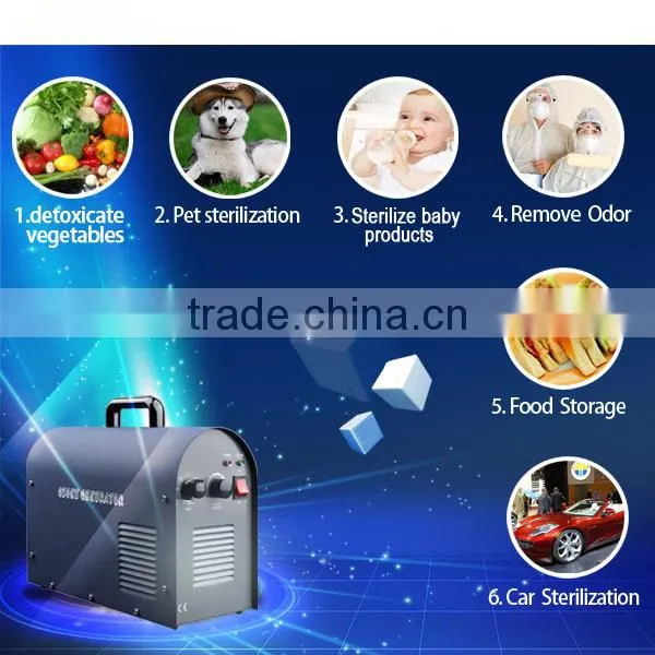 2013 Hot sales home use blue 5g ozone generator