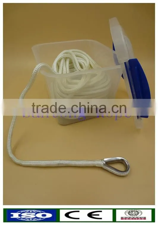 High quality white solid braided starter rope