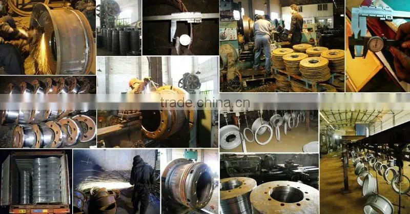 Small Tube Forklift Steel Wheel Rim 12inch with Stength Material