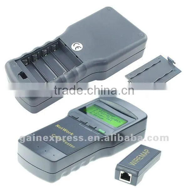 Digital Network Cable 5E, 6E, Coaxial Telephone Line Wire Length Tester w/ Backlight