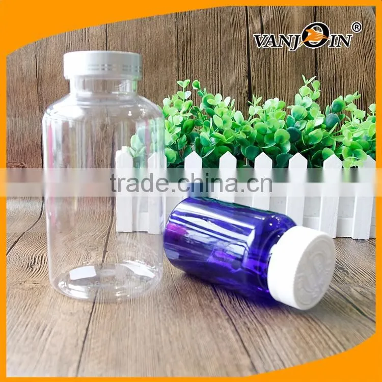 750ml PET Big Plastic Liquid Medicine Boston Bottle For Syrup