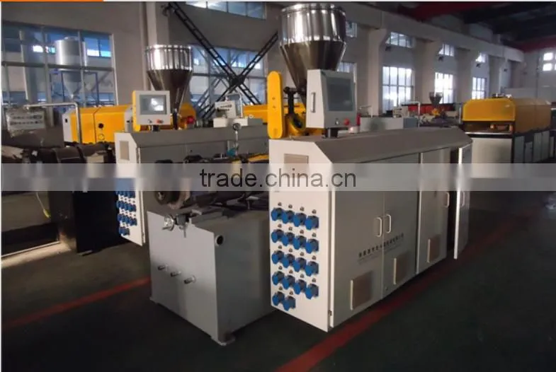 WPC pvc profile extrusion line/wpc pvc plastic door frame extrusion price
