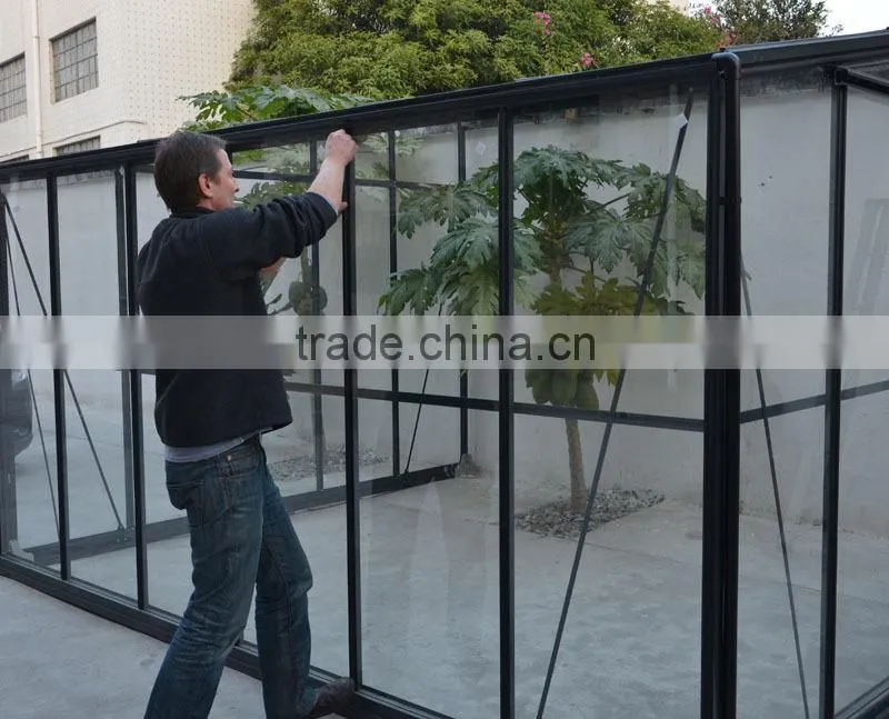 China exclusive offer lean to greenhouse with insulated toughened glass