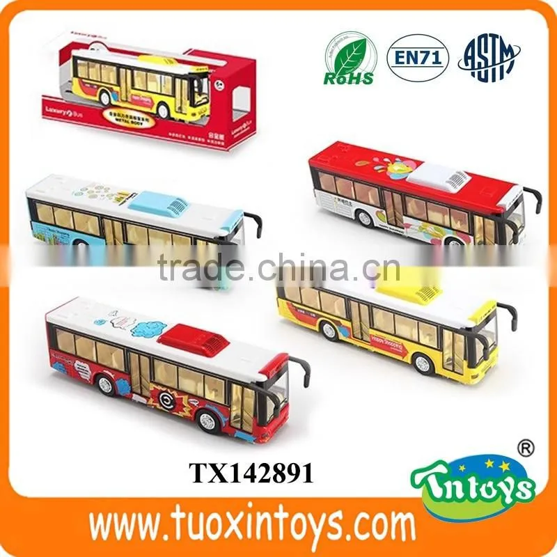 scale toy diecast bus model