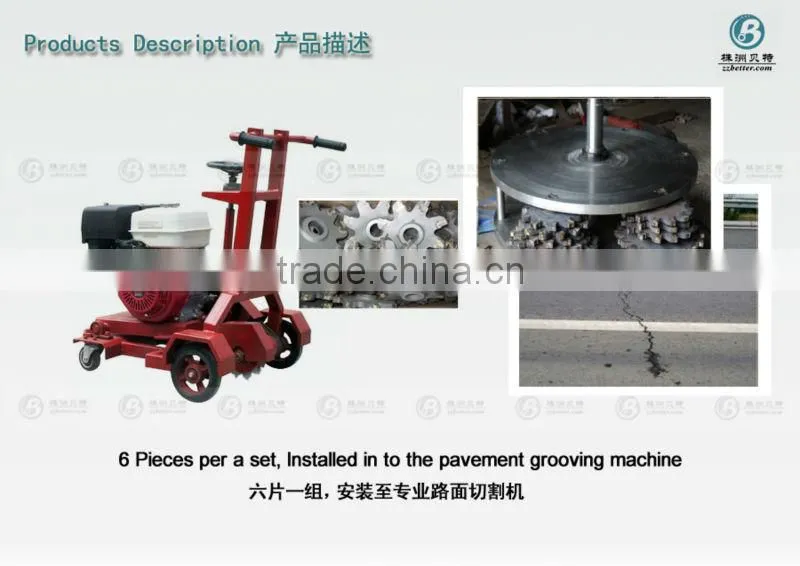 high quality carbide notching inserts for concrete pavement