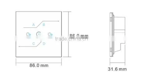 Remote Control Type and DC12V 2A Voltage Dali Touch Controller