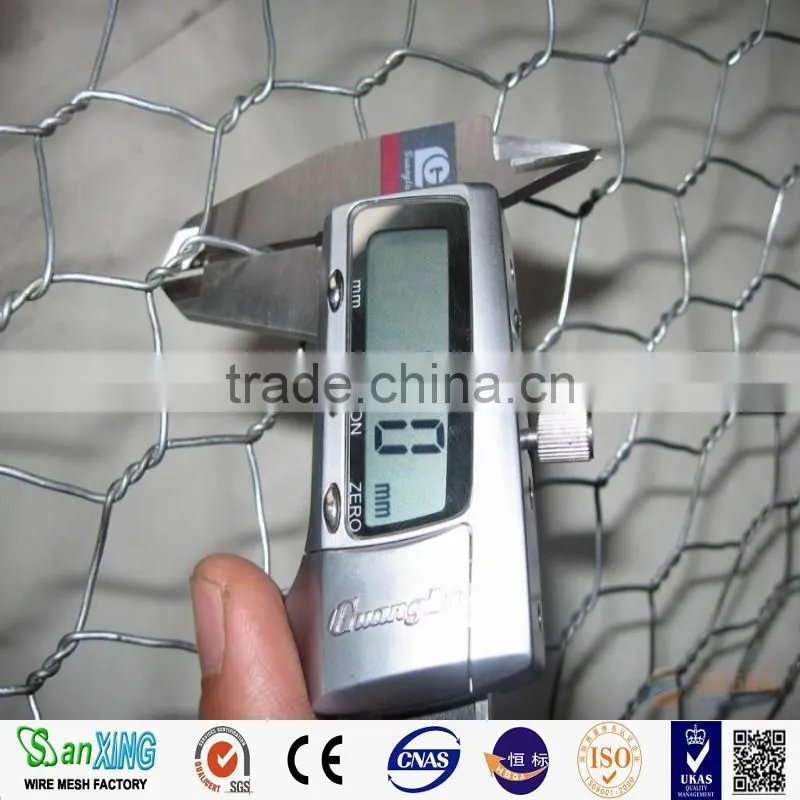 Hexagonal Hole Shape and Galvanized Iron Wire Material hexagonal wire mesh