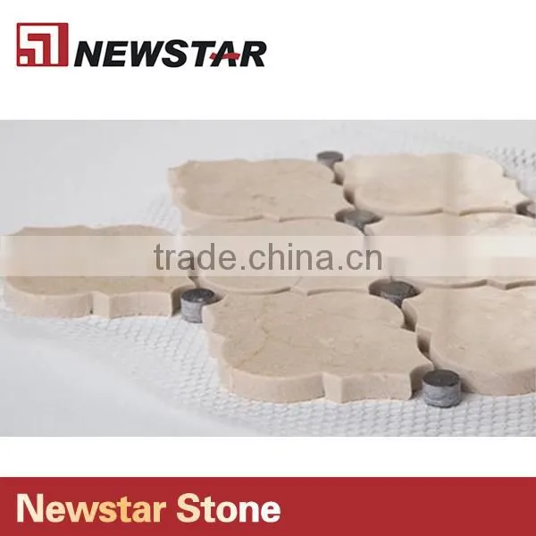 Newstar Crema Marfil Natural Marble Bathroom Wall Tile Spanish Lantern Mosaic
