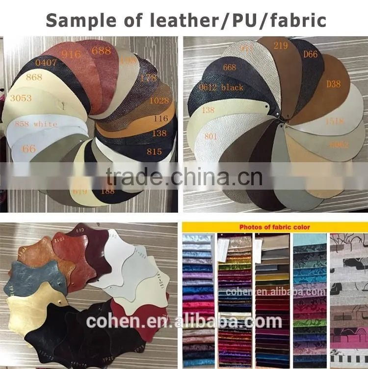 SF017 master king size cow leather sofa with stainless steel legs