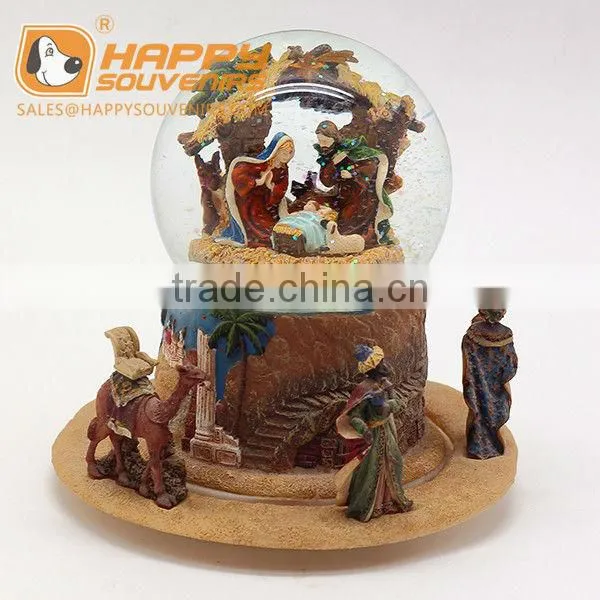 Creative Cross Resin Snow Globe snow globe
