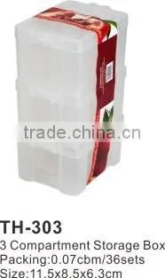 Rectangle 3 Compartment Storage Box