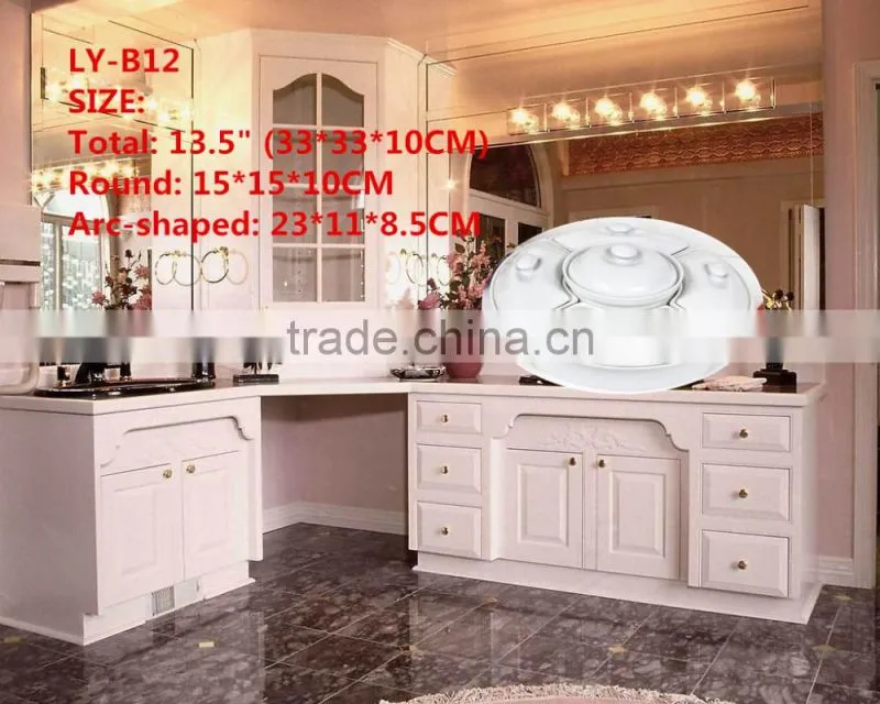17.5" /5 Pcs porcelain ceramic bakeware set with lid,pocelain baking pot set,ceramic BBQ cooking pan set,ceramic cookware