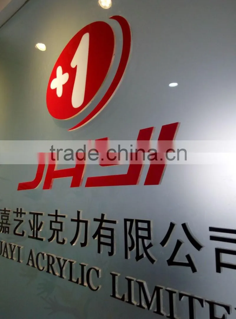 Custom LED clear embossing storefront acrylic lucite alphabet letter signs for company