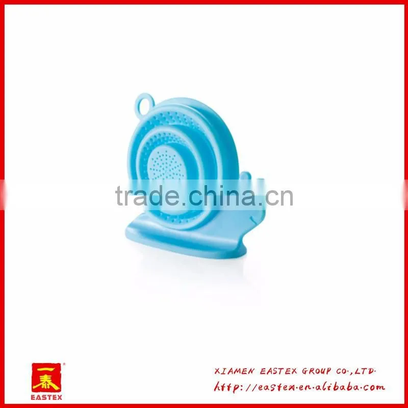 Snail shape candy-colored and flexible filter for kitchen sinks