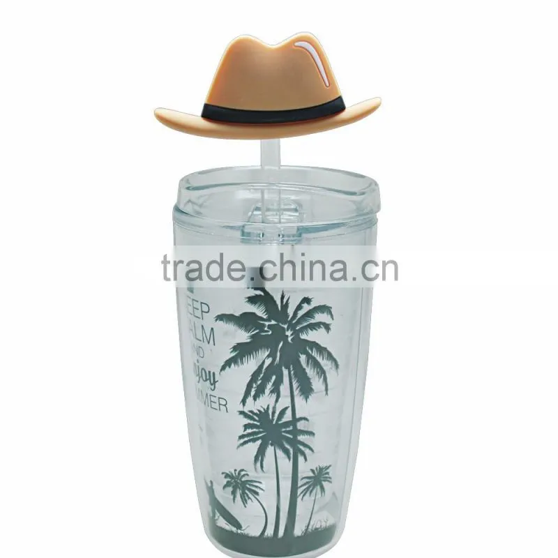 PS double wall walking mug 2017 new promotion Item