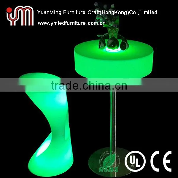 Glowing Led Cocktail Table 16 Colour Change Led Bar Table