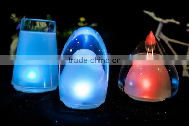 newfashioned led two-double tapered table lamp