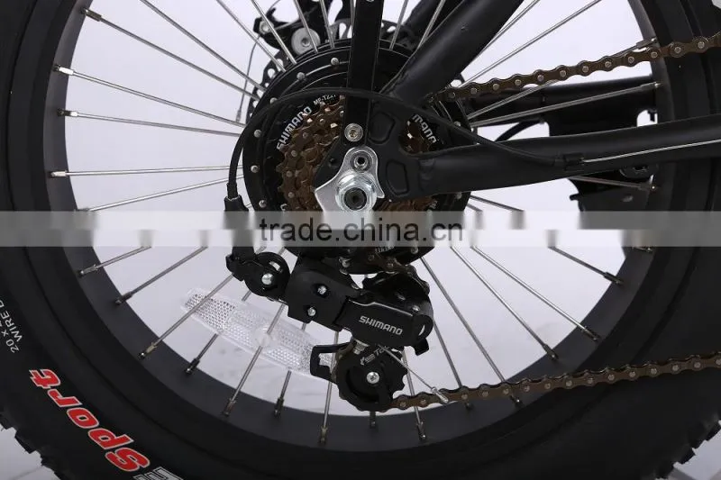 China factory wholesale 20 inch folding ebike fat tire beach cruiser electric bike