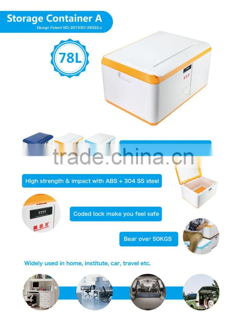 2015 newest home appliance electric storage box with coded lock