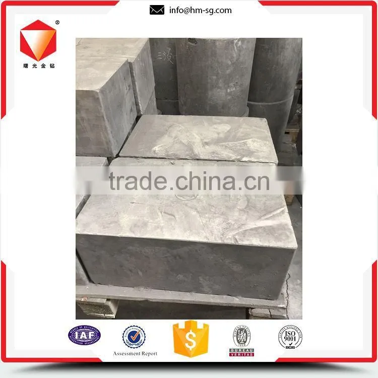 High grade favorable price graphite block with graphite material