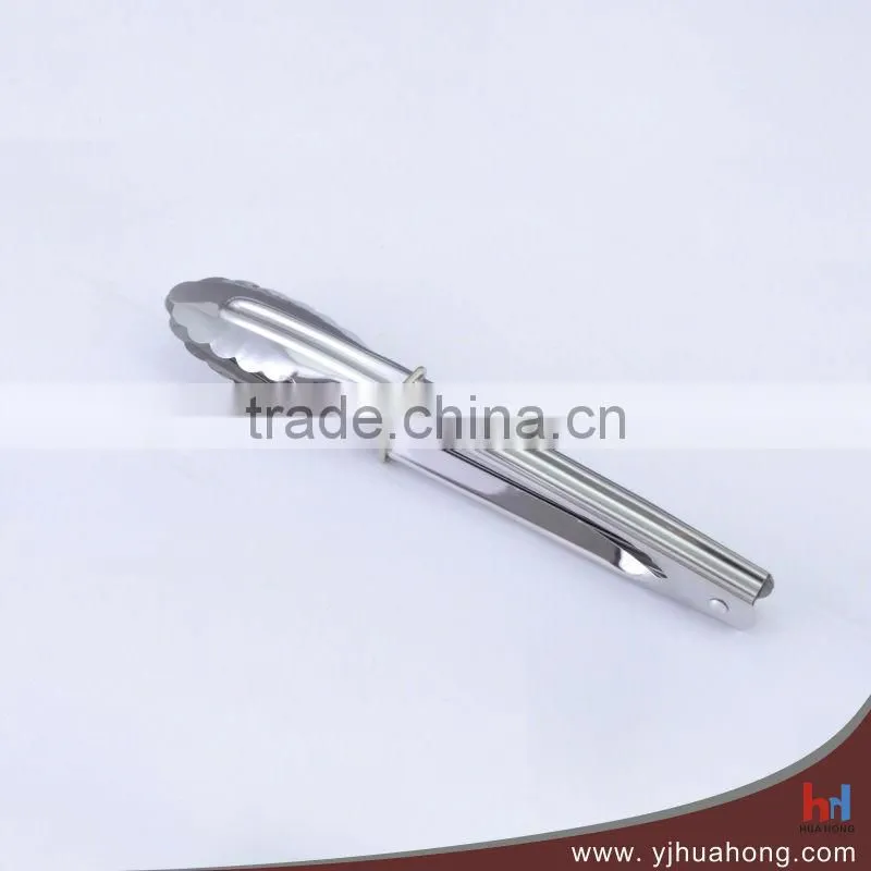 7" Stainless Steel Service Kitchen Food Tongs