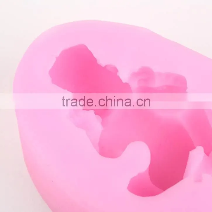 3D Soft Silicone Cake Mold Fondant Decorat Sleeping Baby Silicone Mold Shape Soap Model Custom Silicone Baby Pacifier Mold