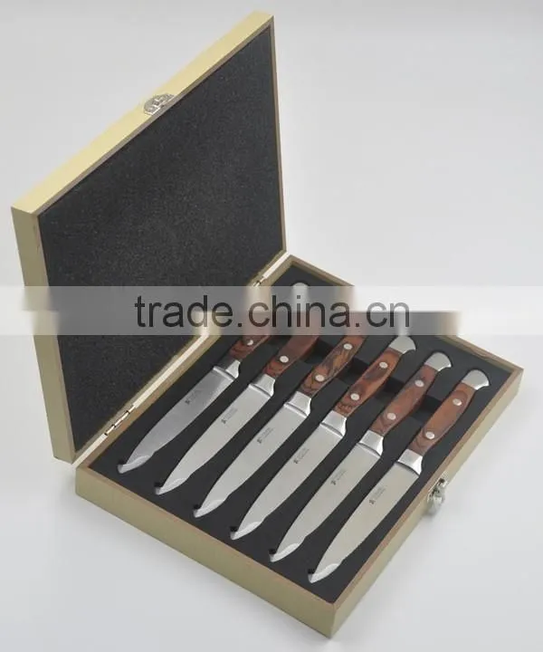 wood handle 4.5"steak knife