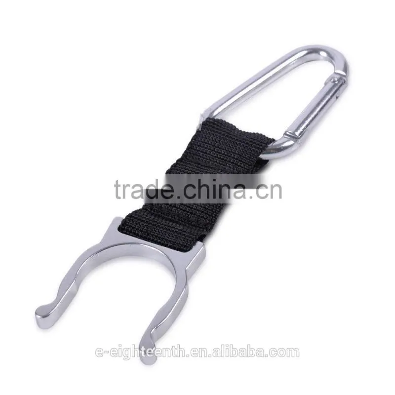 new 2016 higgh quality Water Bottle Holder Outdoor Travel Sports Carabiners Water Bottle Holder Keychain Buckle Hook