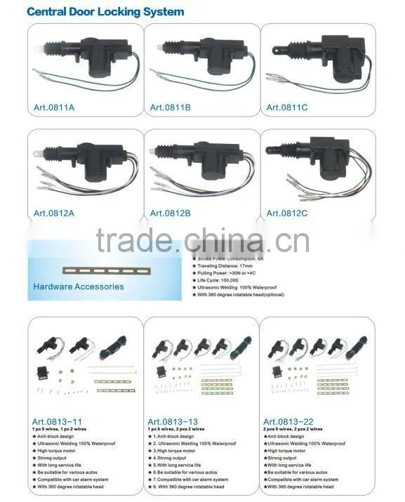 Remote control central lock system; car central locking system with CE