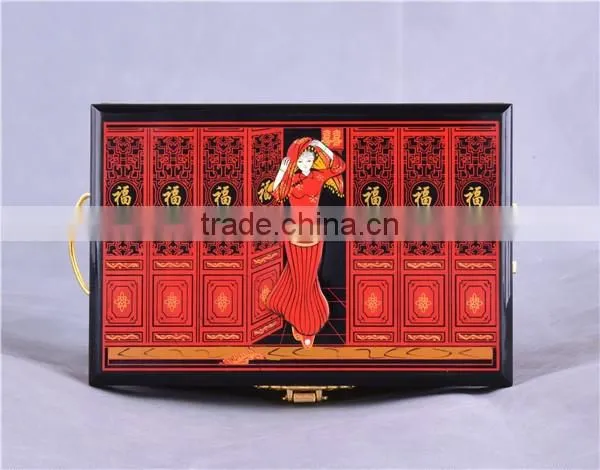 Red chinese lacquer Jewelry boxes/wedding /chinese style/Decoration