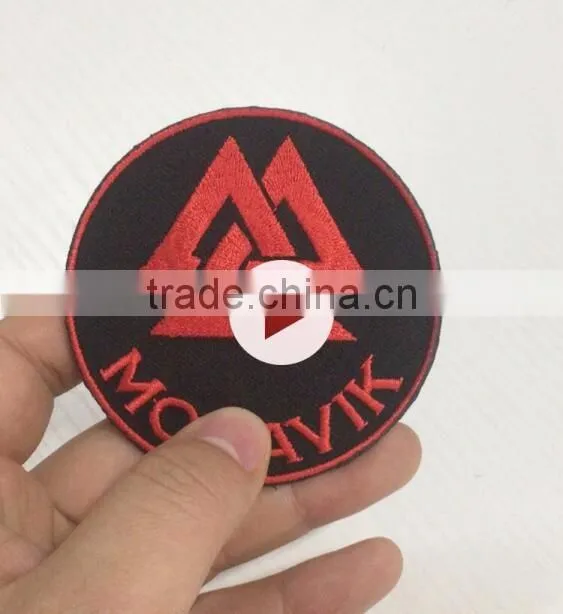 2017 custom wholesale durable high quality embroidery patch badges
