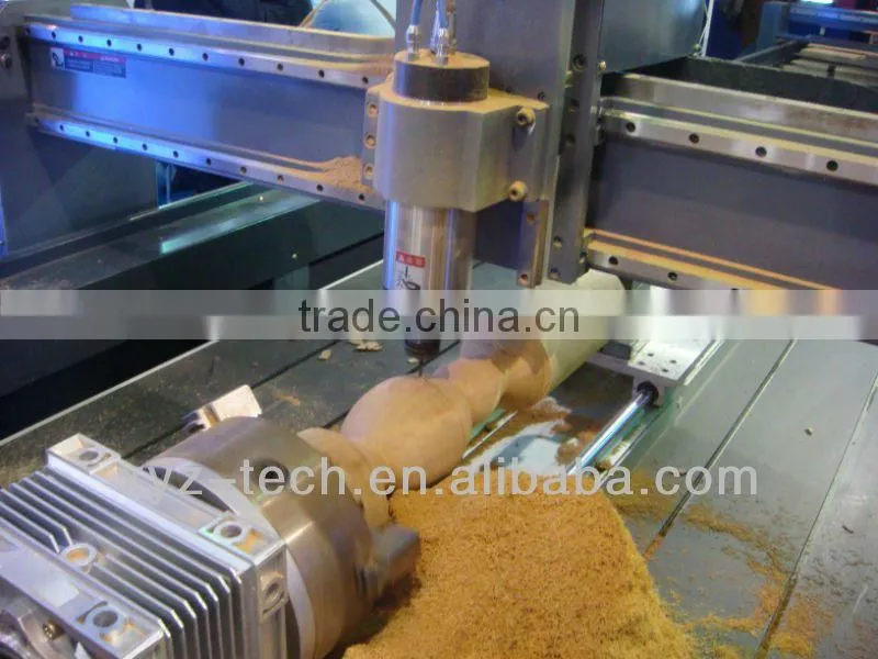 China 3d stepper motor milling 1325 cnc router wood carving rotary axis machine