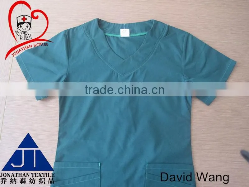 medical normal nurse tunics 65poly35cotton scrubs