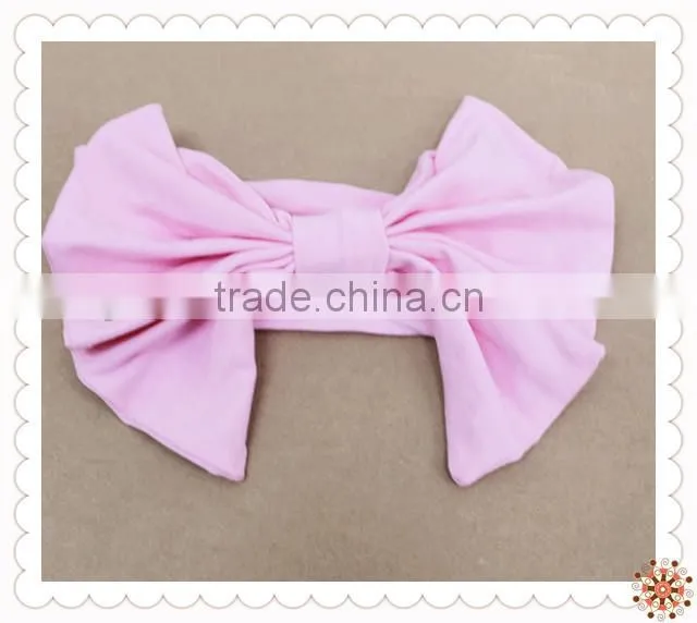 Queengirls Baby Elastic Cotton Headbands with Big Bows
