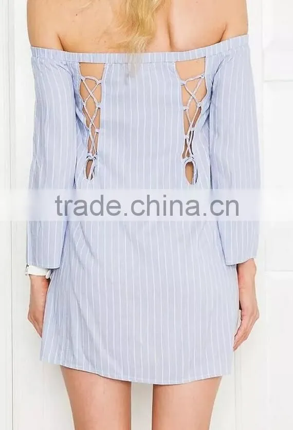 Runwaylover EY2330B Europe Style 2017 Ladies Fashion Off-Shoulder Blouse
