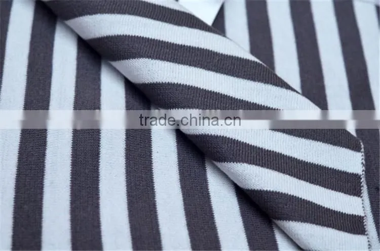 Stripe style knit baby blanket