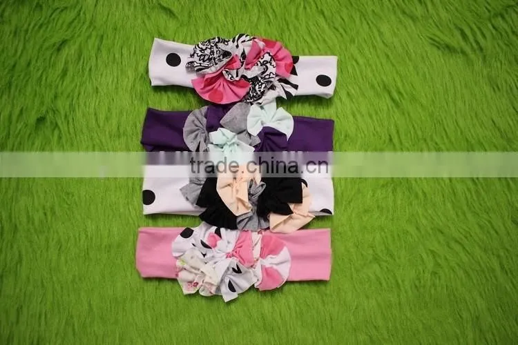 giggle moon remake bowknot headband polka dot hairbands girl flower hairband ruffled outfits headband