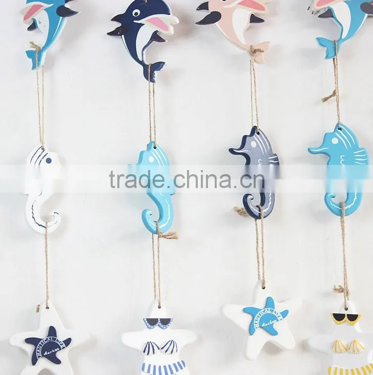 Sex Bikini Wooden Starfish Hangings Decorative Wall Hanging Art And Craft