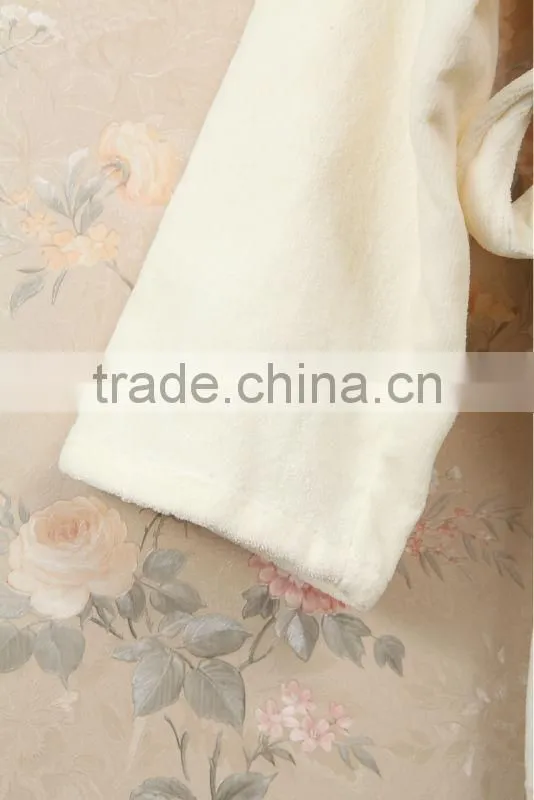 100% cotton solid color bathrobe