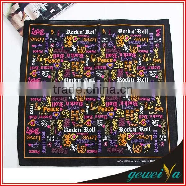 45cm*45cm Printing 100% Cotton Handkerchiefs