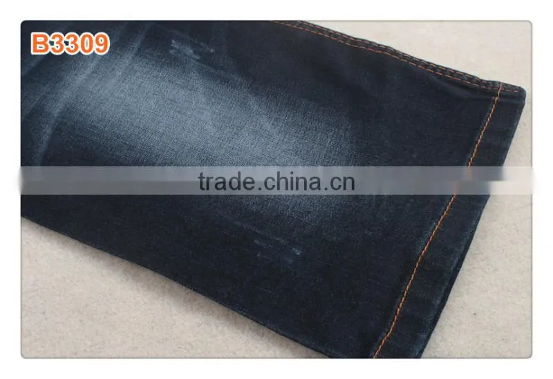 9.5oz dark blue stretch denim jeans fabric made in China