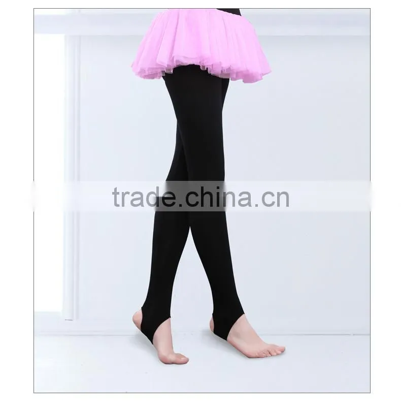 Professional Factory Wholesale Cheap Kids Ballet Dance Stirrup Tights