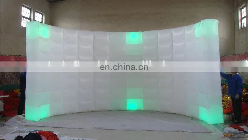 new design customized popular led light inflatable booth for sale